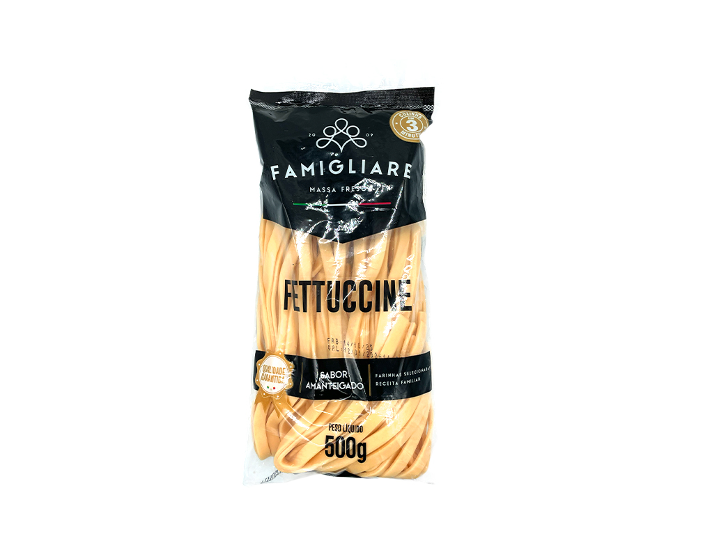 MASSA FRESCA FETTUCCINE FAMIGLIARE 500 G (CX 15 PCT)